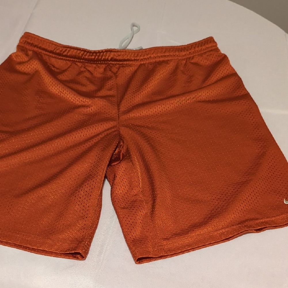 Nike Orange Athletic Shorts Lightweight Elastic Waist